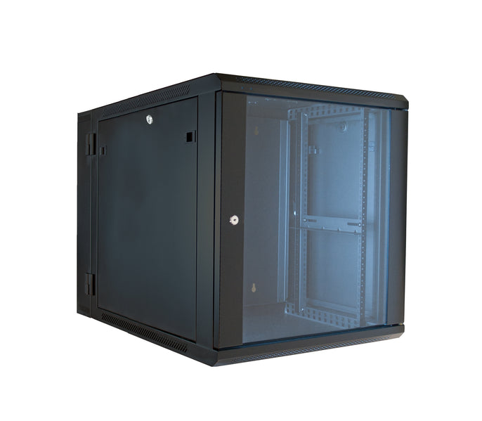 VMP 19" Equipment Hinged Wall Rack Enclosure- 12U- 24" depth