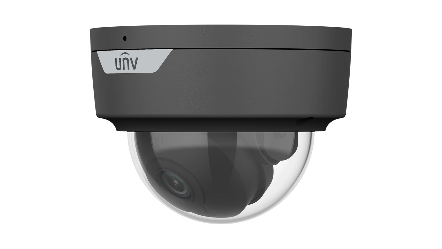 Uniview 5MP LightHunter Fixed IR Dome, IK10, IP67, 2.8mm Black