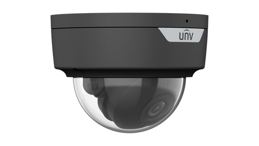 Uniview 5MP LightHunter Fixed IR Dome, IK10, IP67, 2.8mm Black