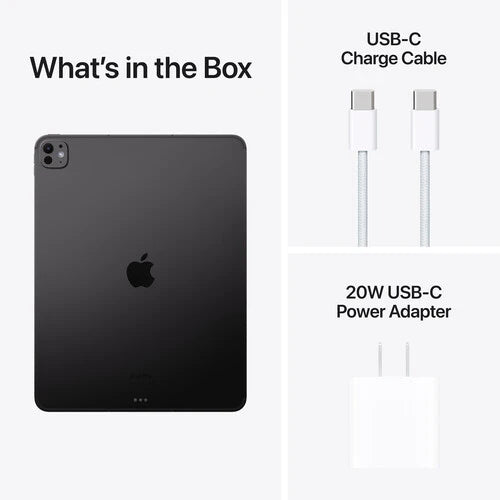 Apple iPad Pro w/Face ID (2024) - Space Black MVX23LL/A 13" Tablet M4 8GB RAM 256GB eMMC MacOS Space Black - Open Box