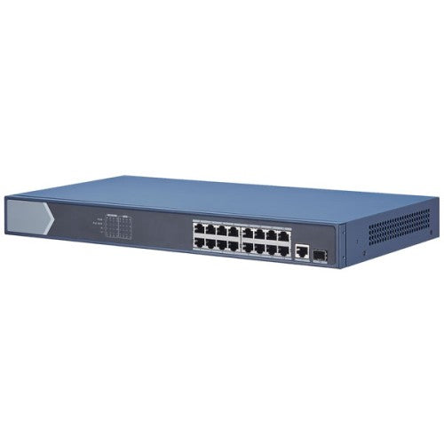 Galaxy Platinum 16-port Gigabit Poe Switch, 1-port Gigabit Uplink, 1-port Gigabi